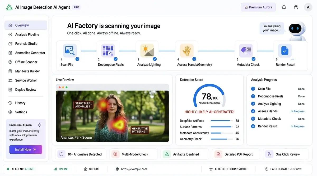 AI template generator — example of the AI tool dashboard software